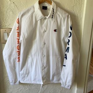 Champion x BEAMS T x Carrots Coach Jacket White Japan Exclusive Virgil Normal S
